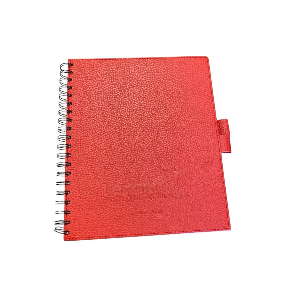 Drug Rep Advertising Lexapro Notebook Journal Red